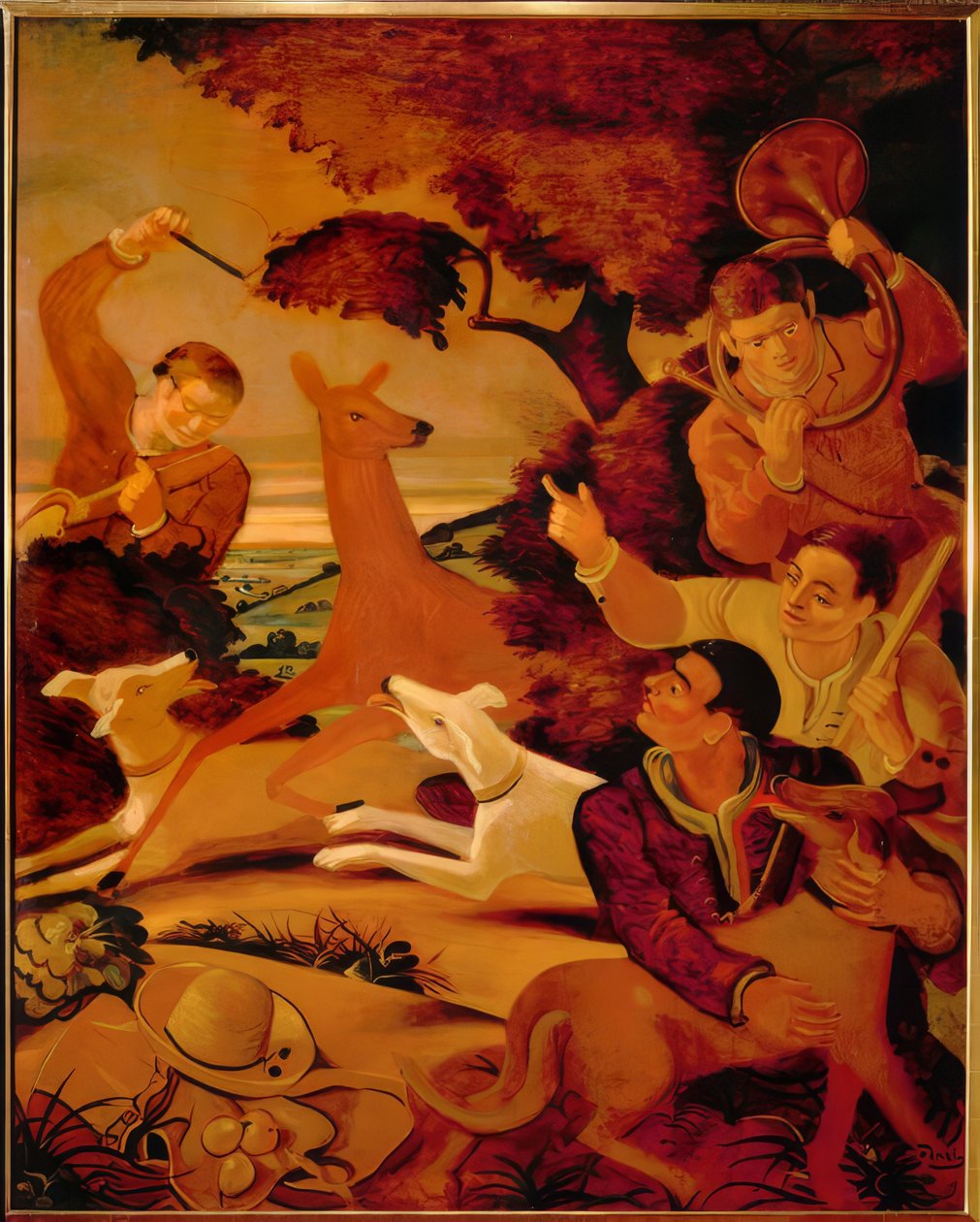 Jagt på hjorte af Andre Derain
