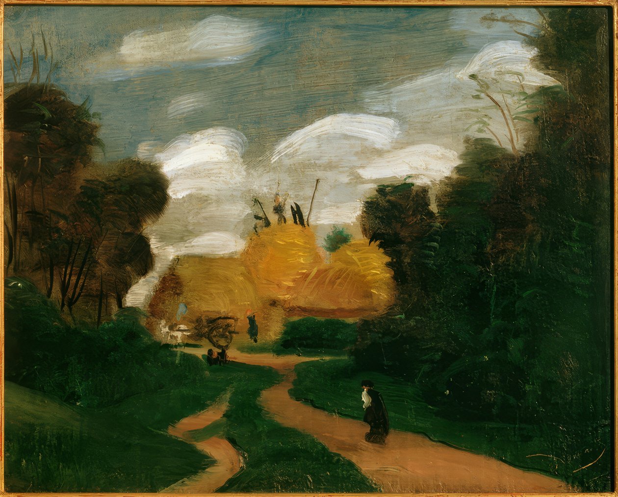 Landskab i Ile-de-France / Hølofterne af Andre Derain