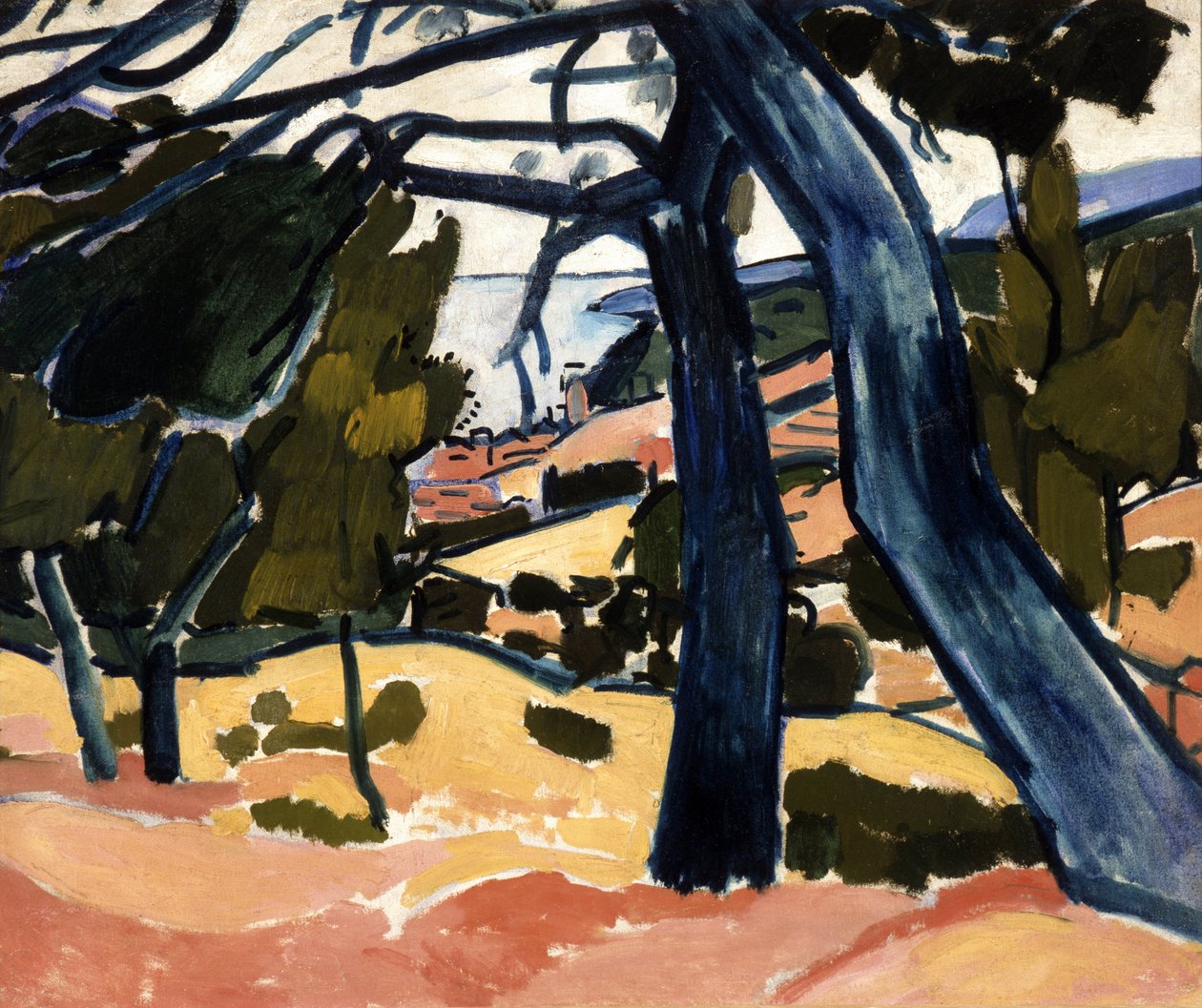 Pinede i Cassis af Andre Derain