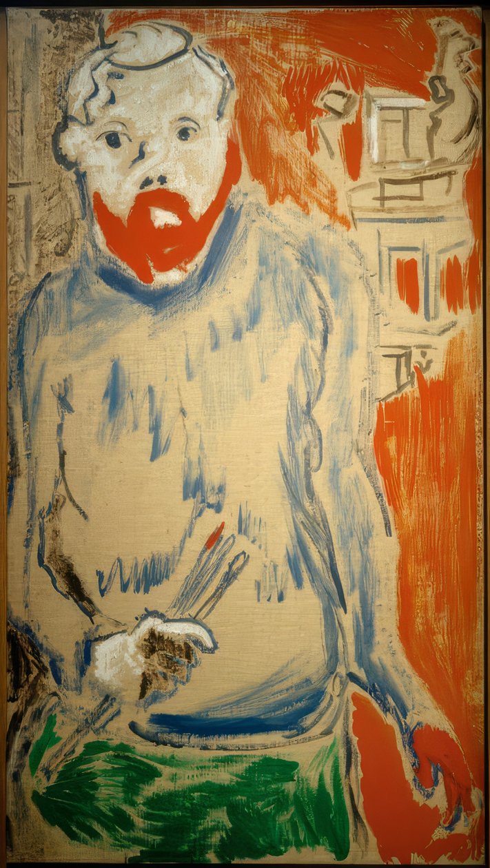Portræt af Henri Matisse (Matisse i atelieret) af Andre Derain