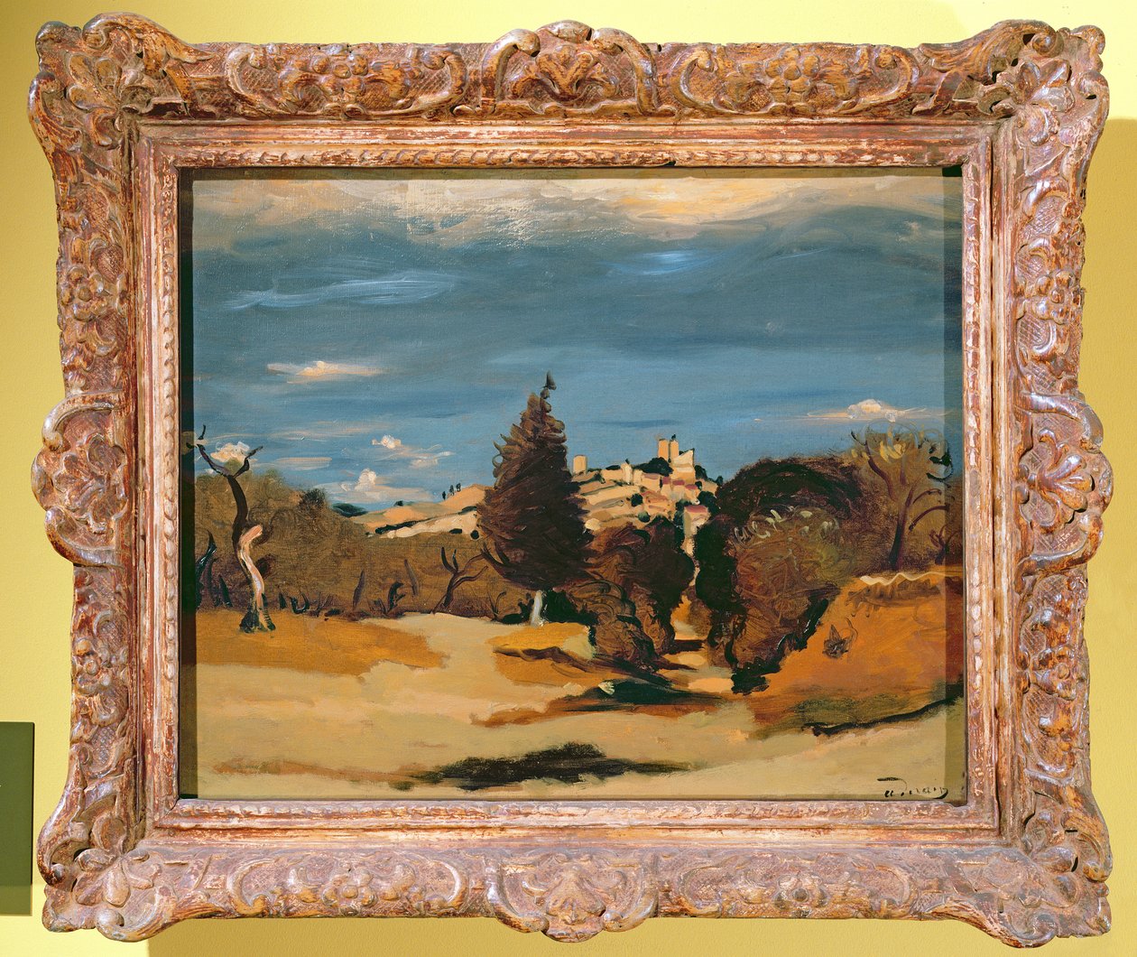 Træer og landsby, ca. 1932 (olie på lærred) af Andre Derain