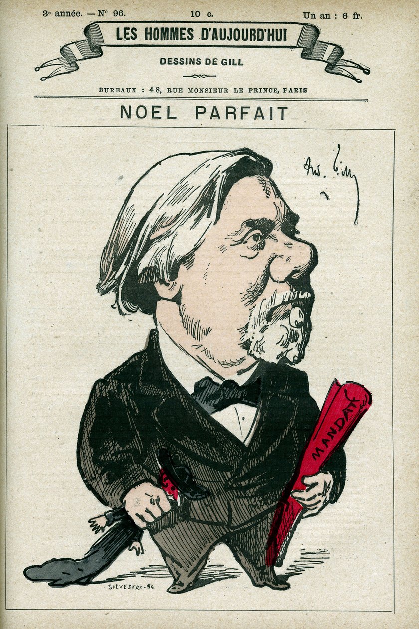 Portrait of Noel Parfaitdani af Andre Gill