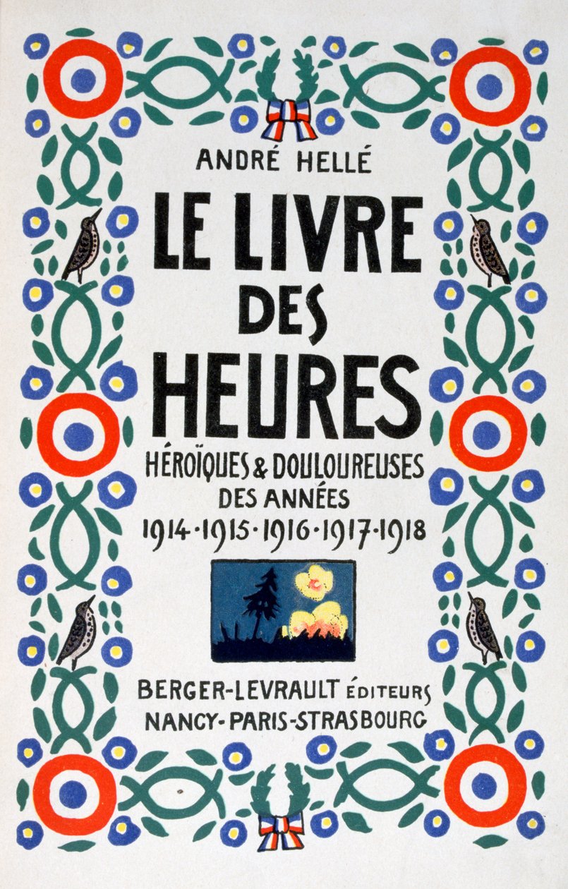Forsiden af ​​Timernes Bog, 1919 af Andre Helle