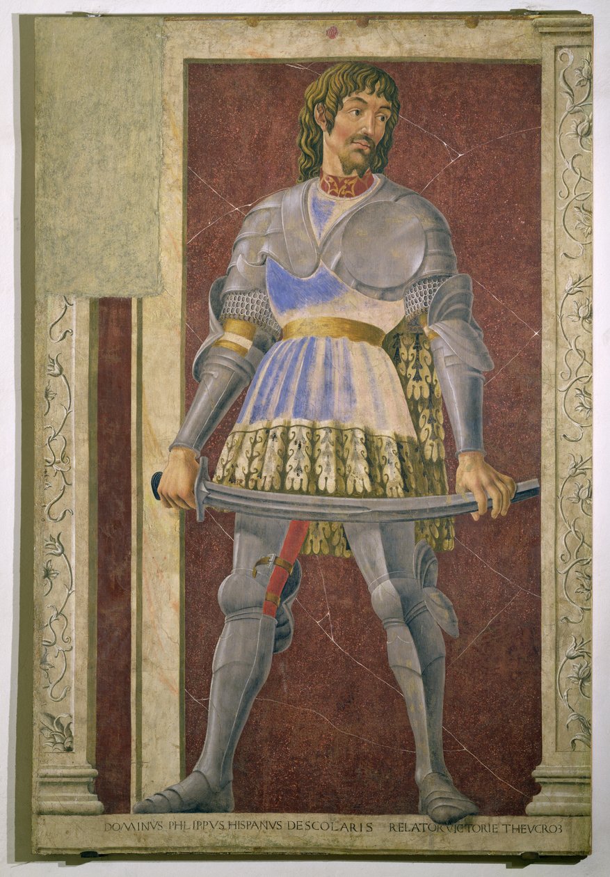 Pippo Spano (1369-1426) fra Villa Carducci-serien af berømte mænd og kvinder, ca.1450 af Andrea del Castagno