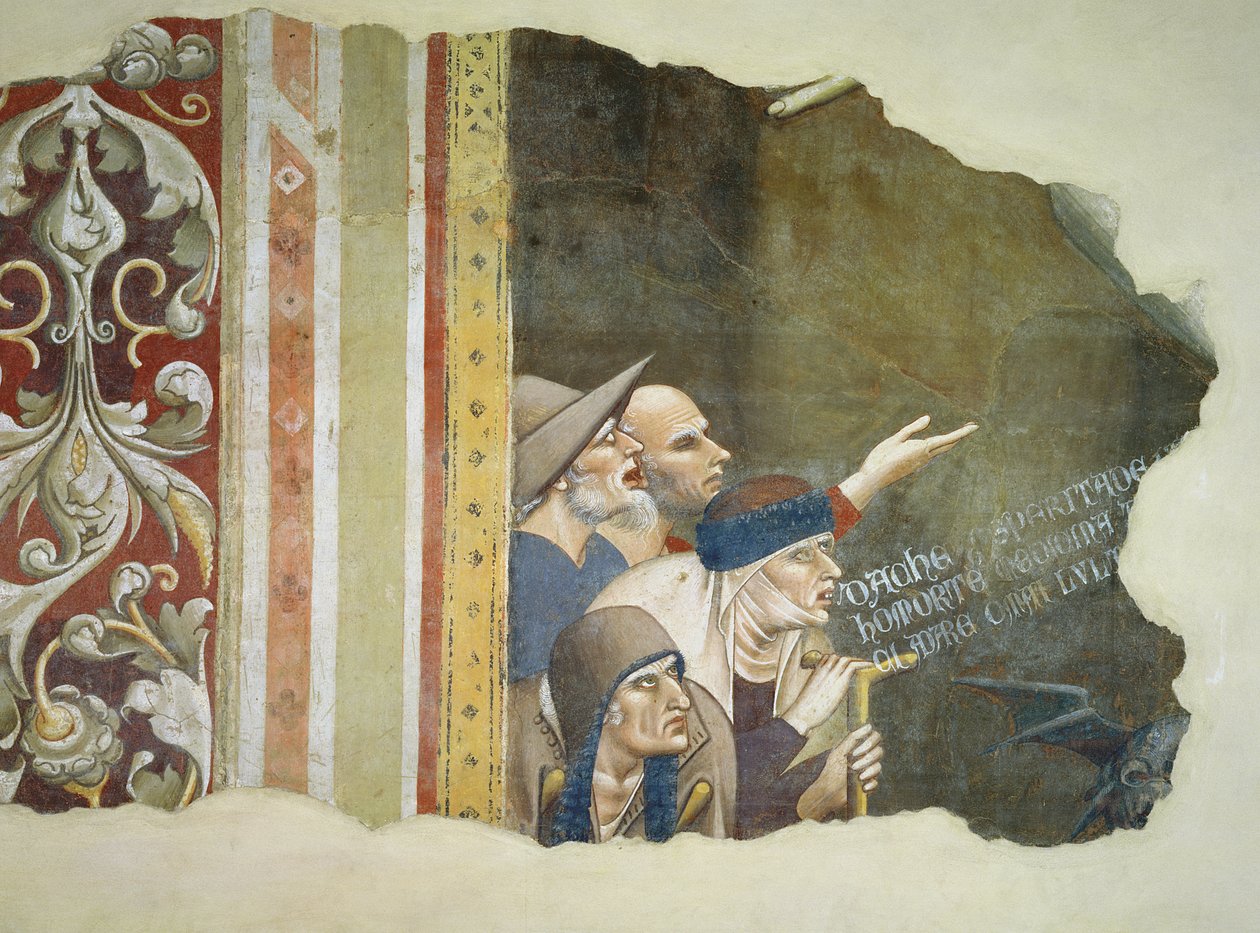 Dødens triumf, fragment af tiggere, 1348 af Andrea di Cione Orcagna