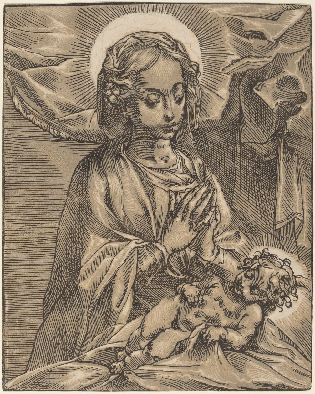 Madonna og barn, 159193. af Andrea Andreani