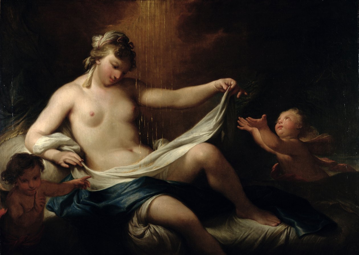 Danae and the Golden Shower, c.1750 af Andrea Casali