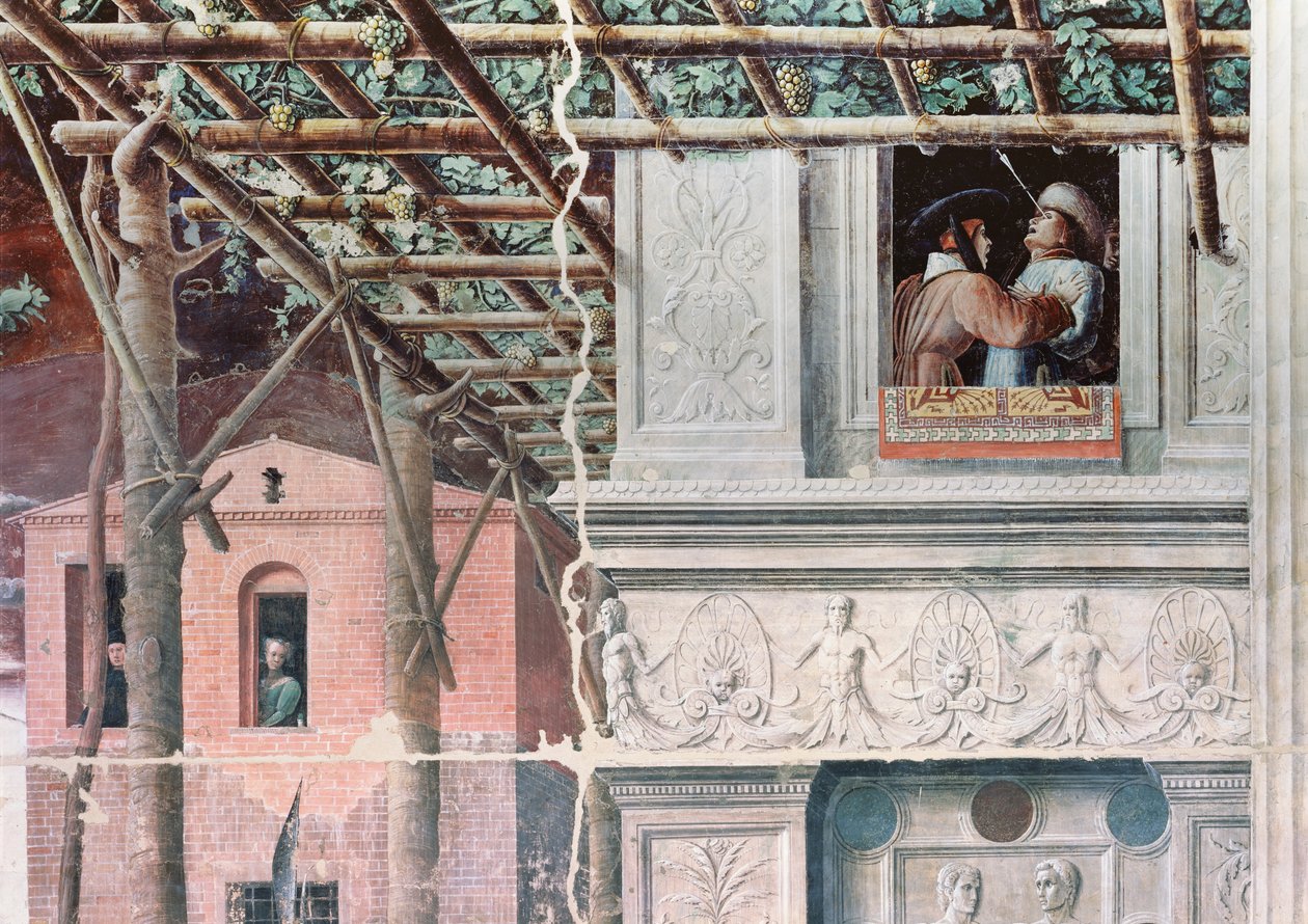 The Martyrium of St. Christopher, ca. 1450-56 (fresco) af Andrea Mantegna
