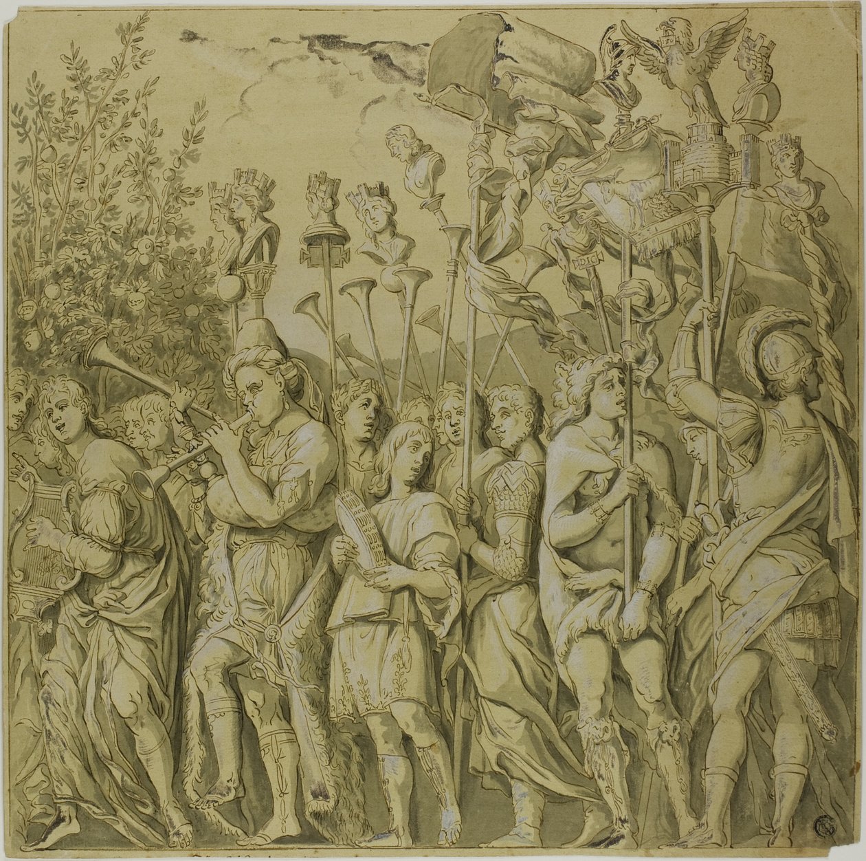 Julius Cæsars triumfer: Lærred nr. VII af Andrea Mantegna