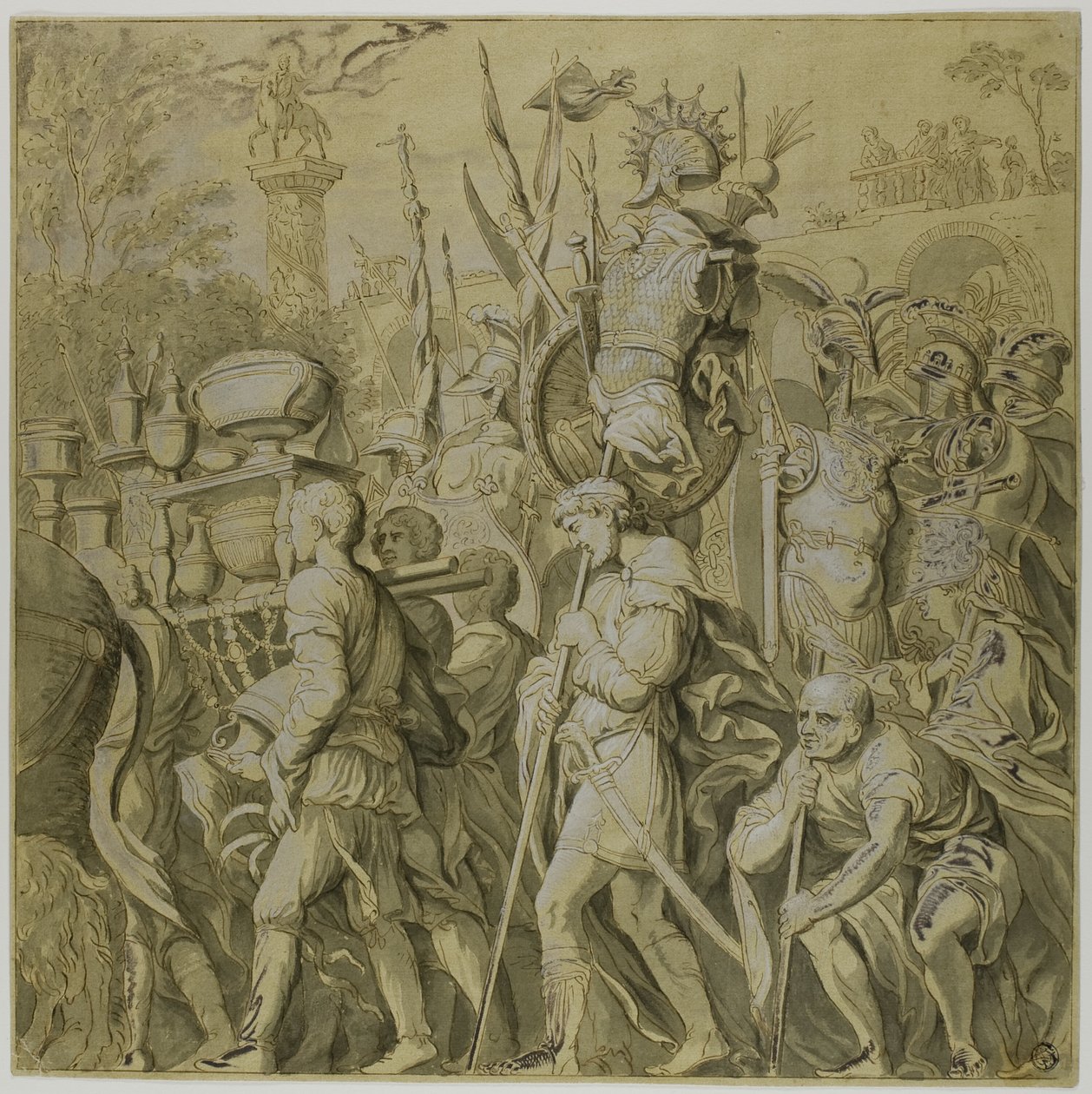Julius Cæsars triumfer: Lærred nr. VI af Andrea Mantegna
