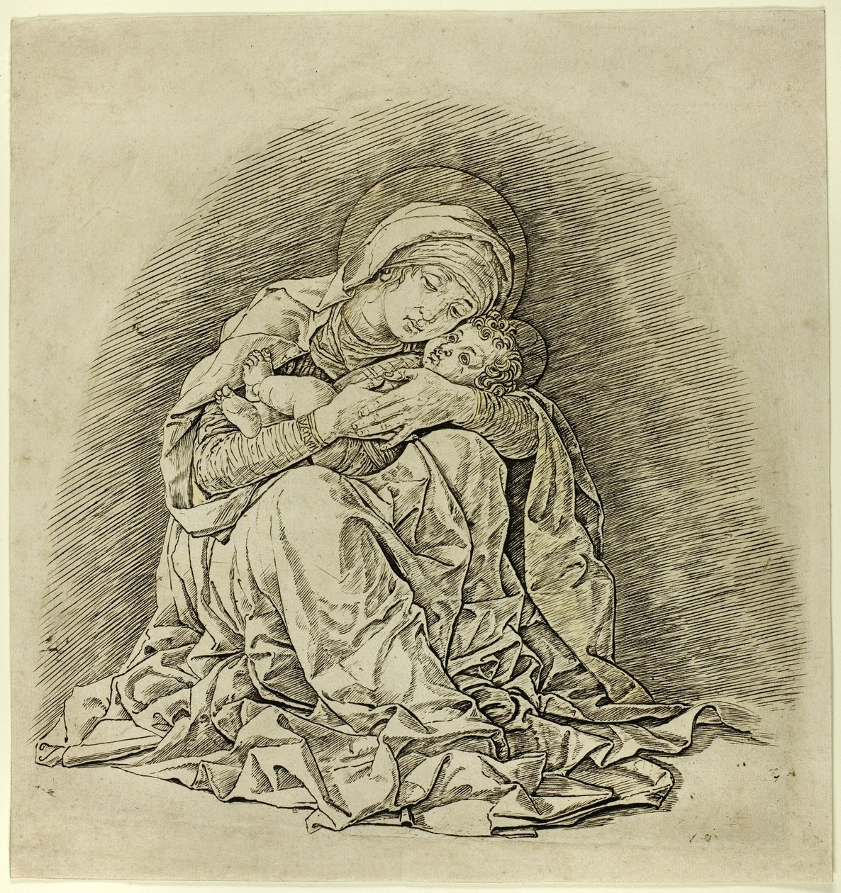 Jomfru og barn af Andrea Mantegna