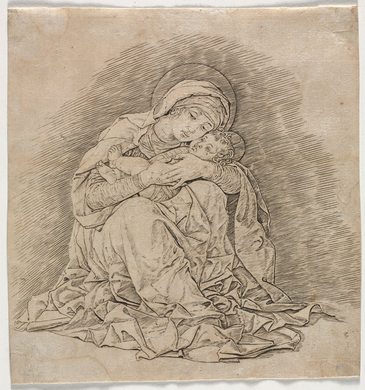 Jomfru og barn, 1485-1491. af Andrea Mantegna
