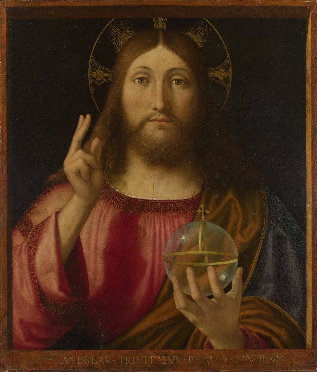 Salvator Mundi, 1519 af Andrea Previtali