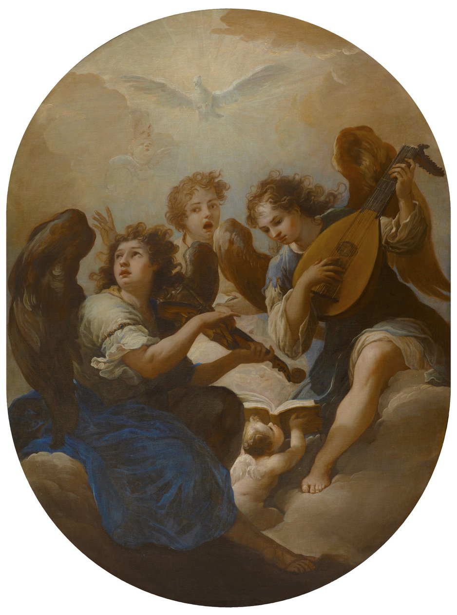Three Music Making Angels, før 1720 af Andrea Procaccini