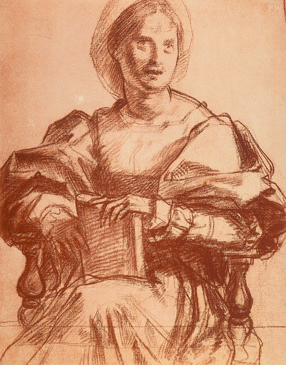Portræt af Lucrezia del Fede af Andrea del Sarto