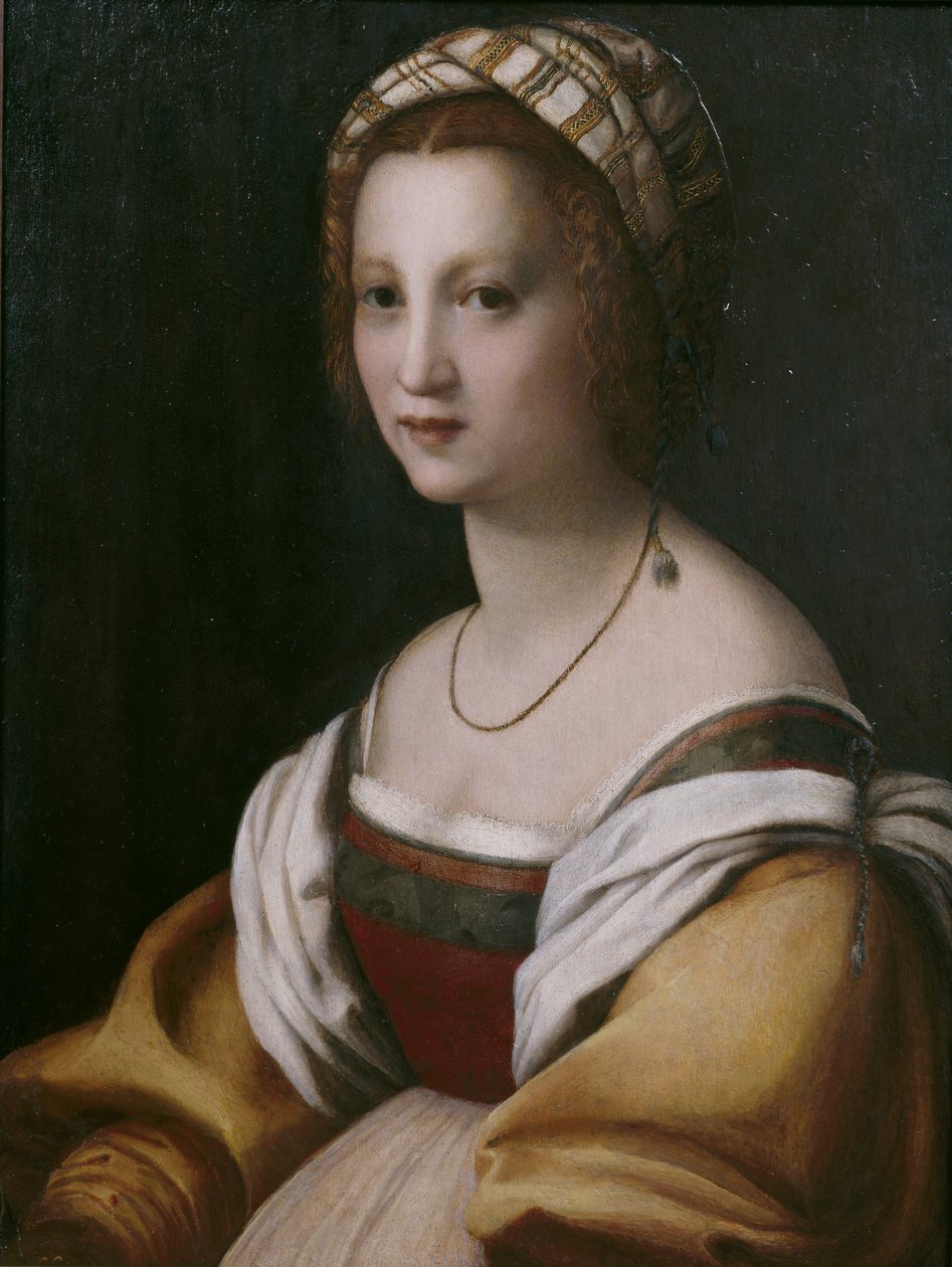 Portræt af en kvinde af Andrea del Sarto