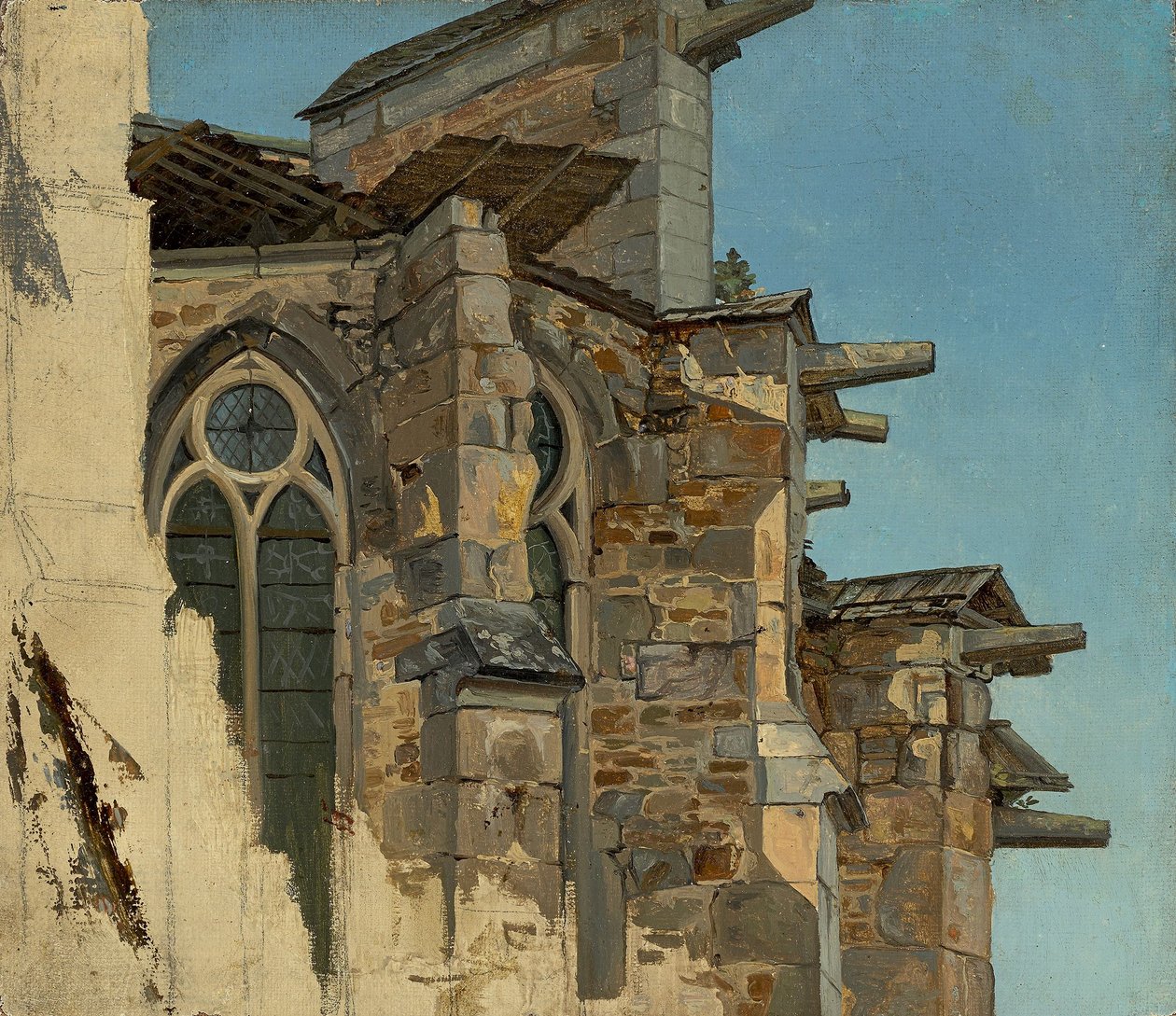 Tysk: Altenberg-katedralen (studie) af Andreas Achenbach