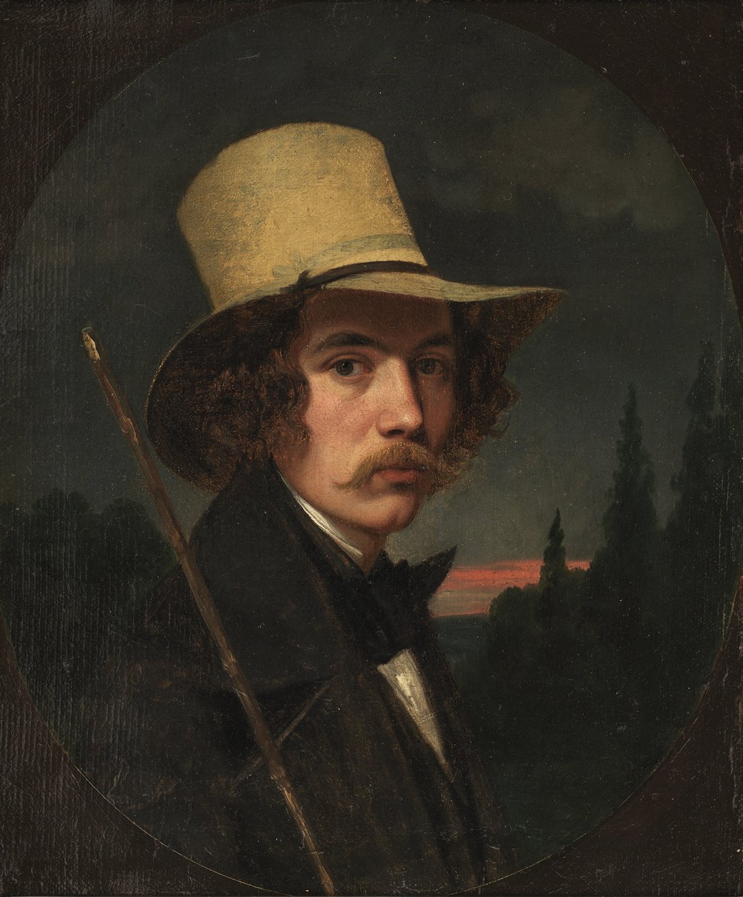 Selvportræt af Andreas Herman Hunæus