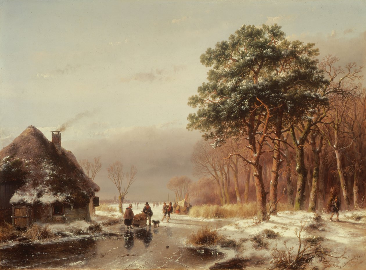 Skovens udkant af Andreas Schelfhout