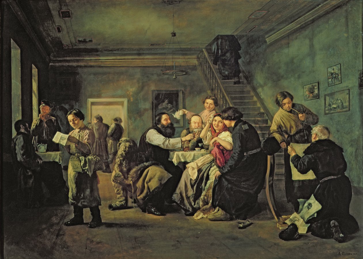 Et spisested, 1859 af Andrei Andreevich Popov