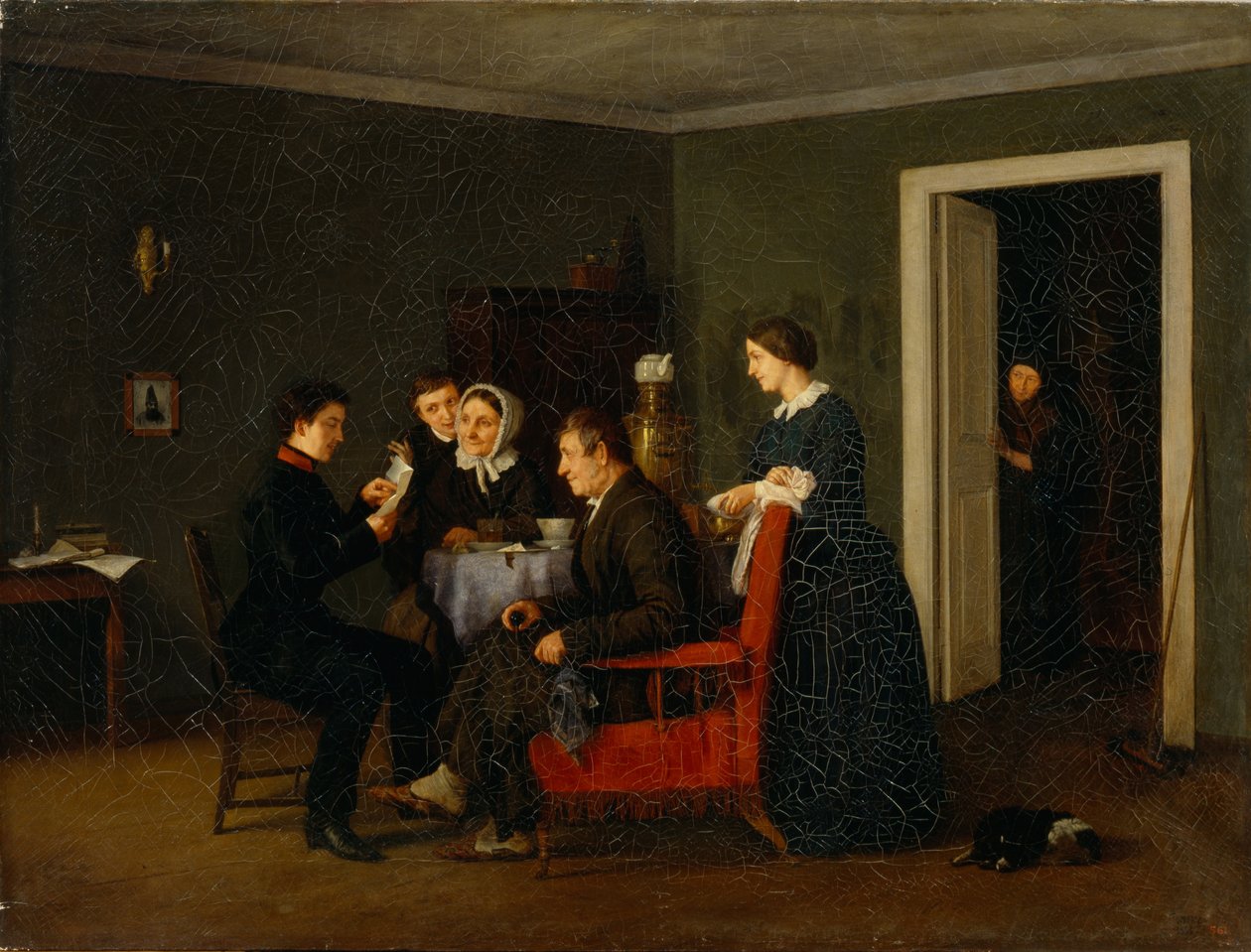 Glædeligt brev, 1858 af Andrei Andreyevich Popov