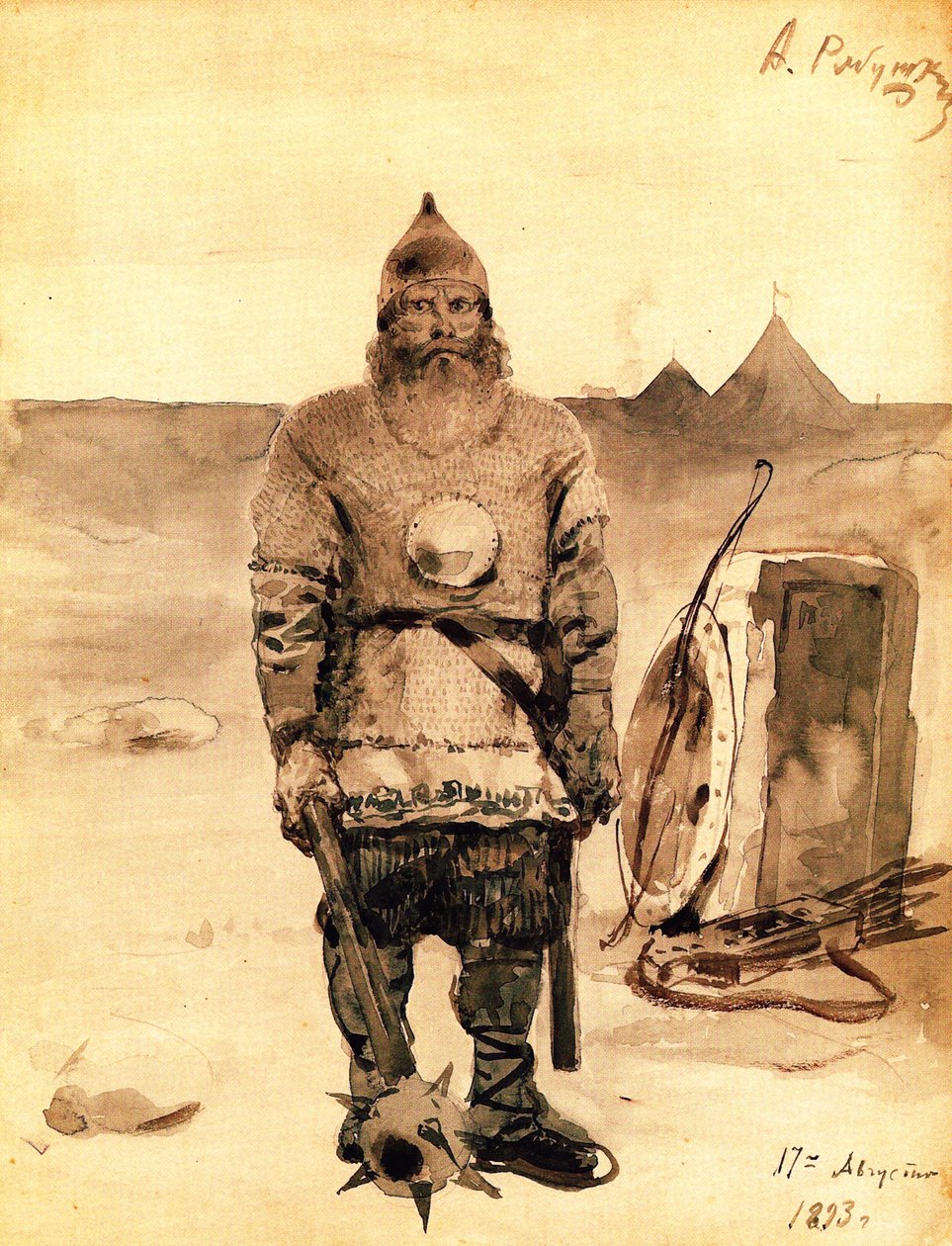 Ilya Muromets, 1893 af Andrei Petrovich Ryabushkin