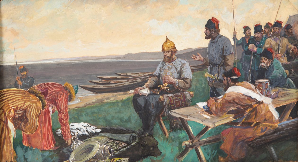 Gaven, ca. 1900. af Andrei Petrovich Ryabushkin