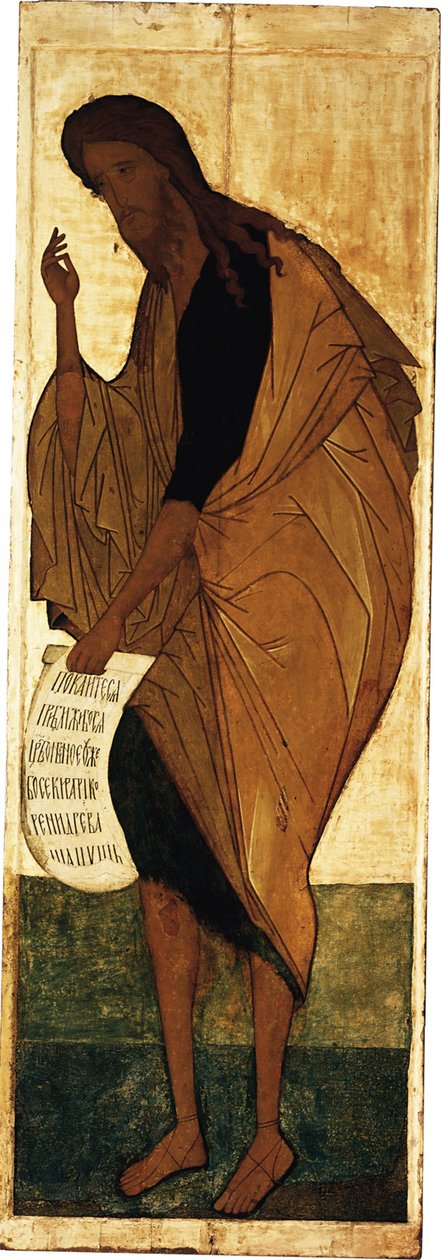 Johannes Døberen, ca 1408 af Andrei Rublev