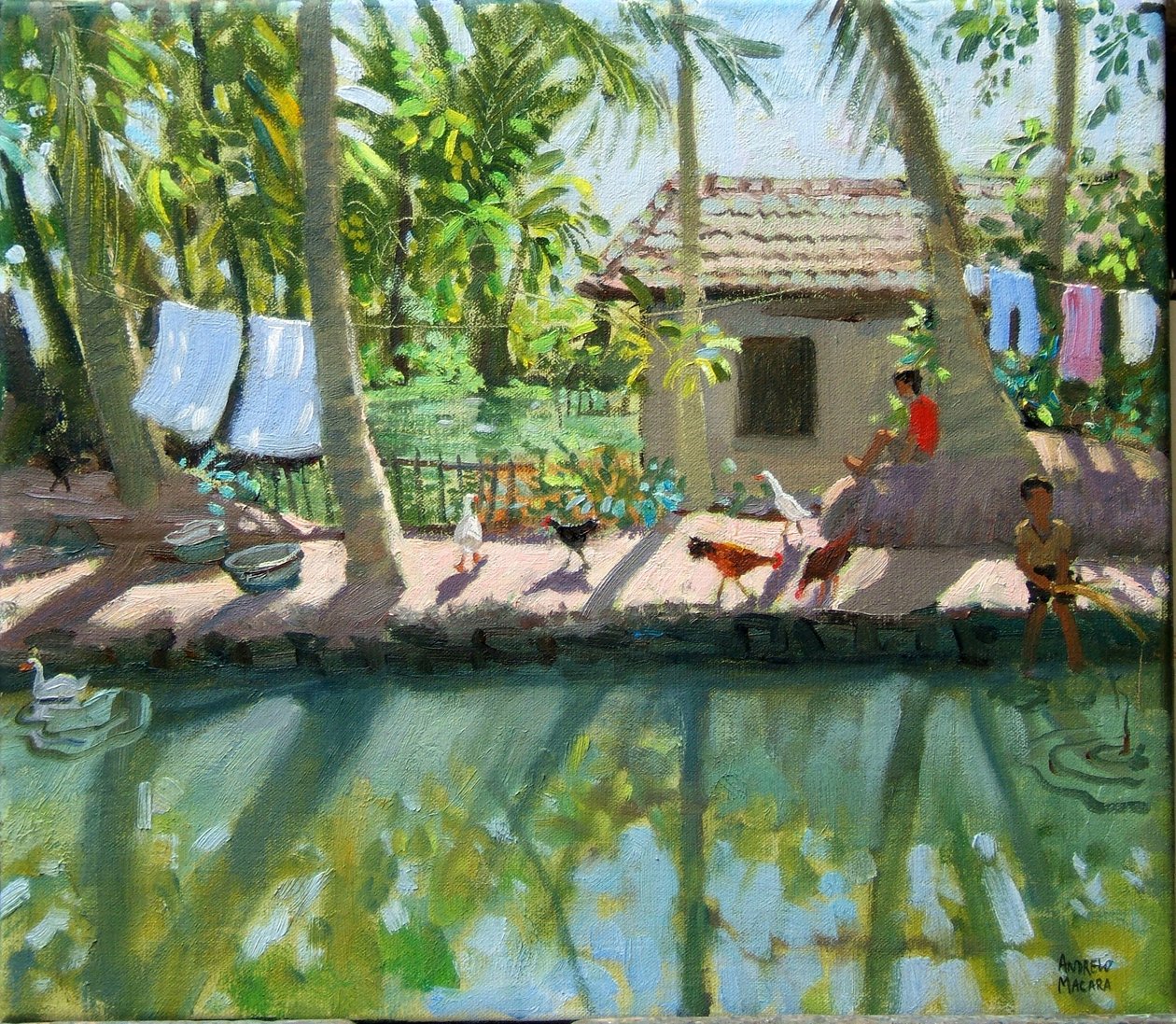 Backwaters, Indien af Andrew Macara
