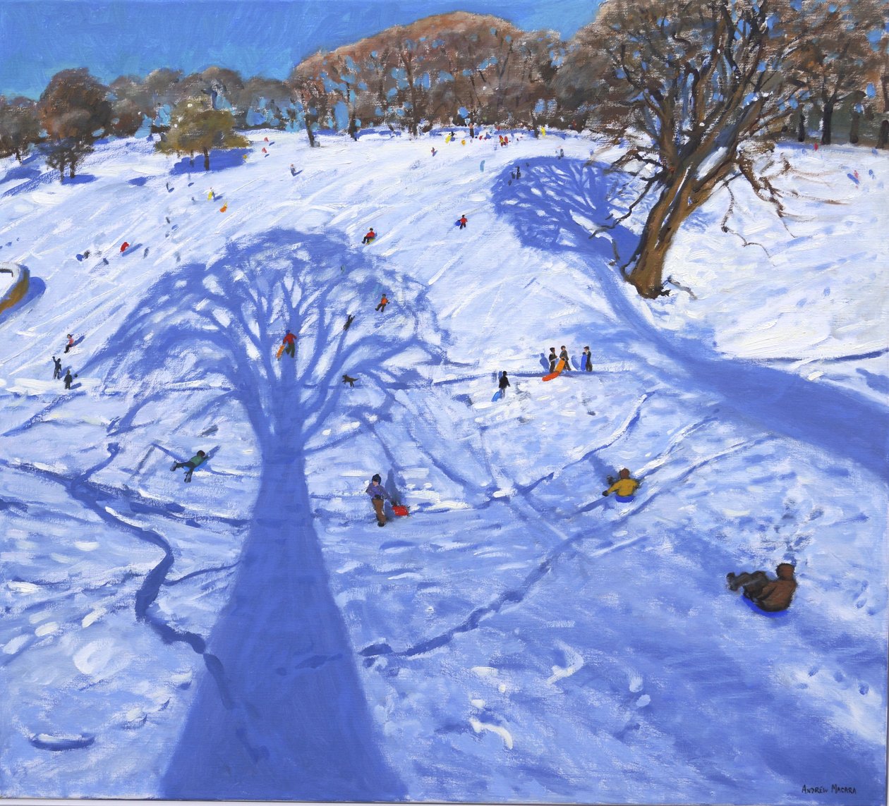 Chatsworth, vintertræskygger, 2013, af Andrew Macara