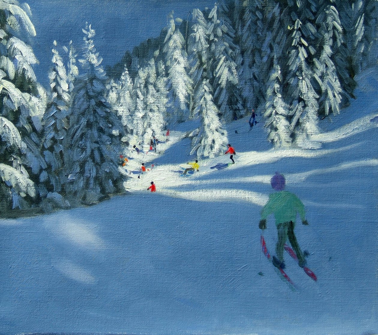 Frisk sne, Morzine, Frankrig af Andrew Macara