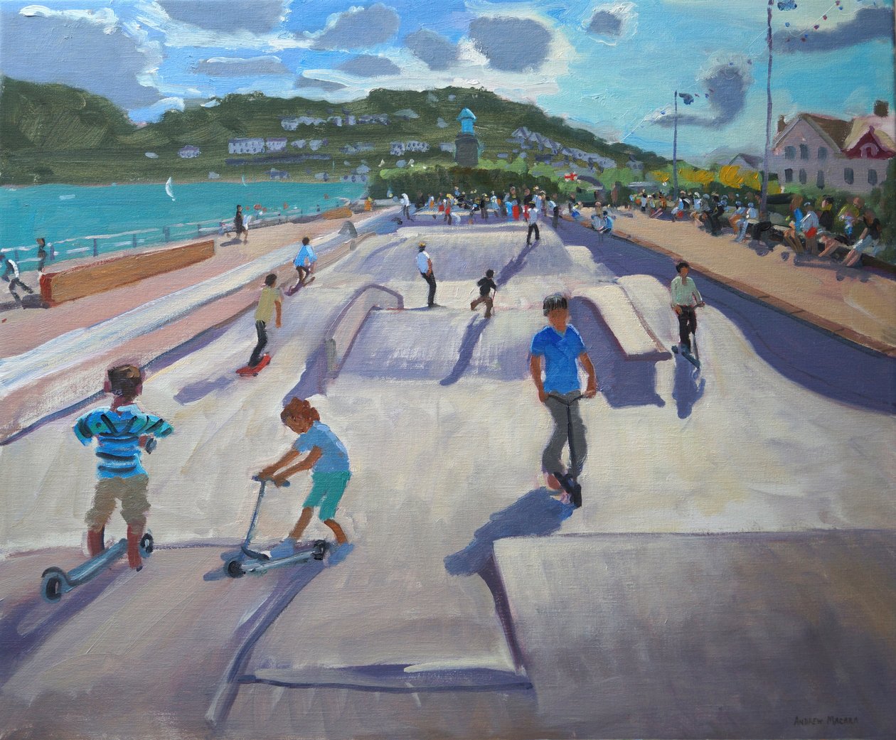 Skateboardere, Teignmouth, 2012 af Andrew Macara