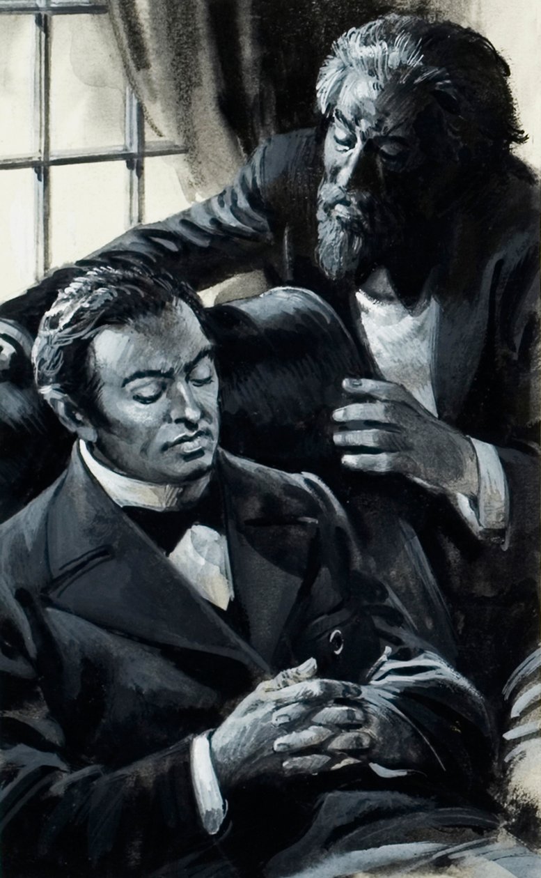Sergei Rachmaninov (gouache på papir) af Andrew Howat