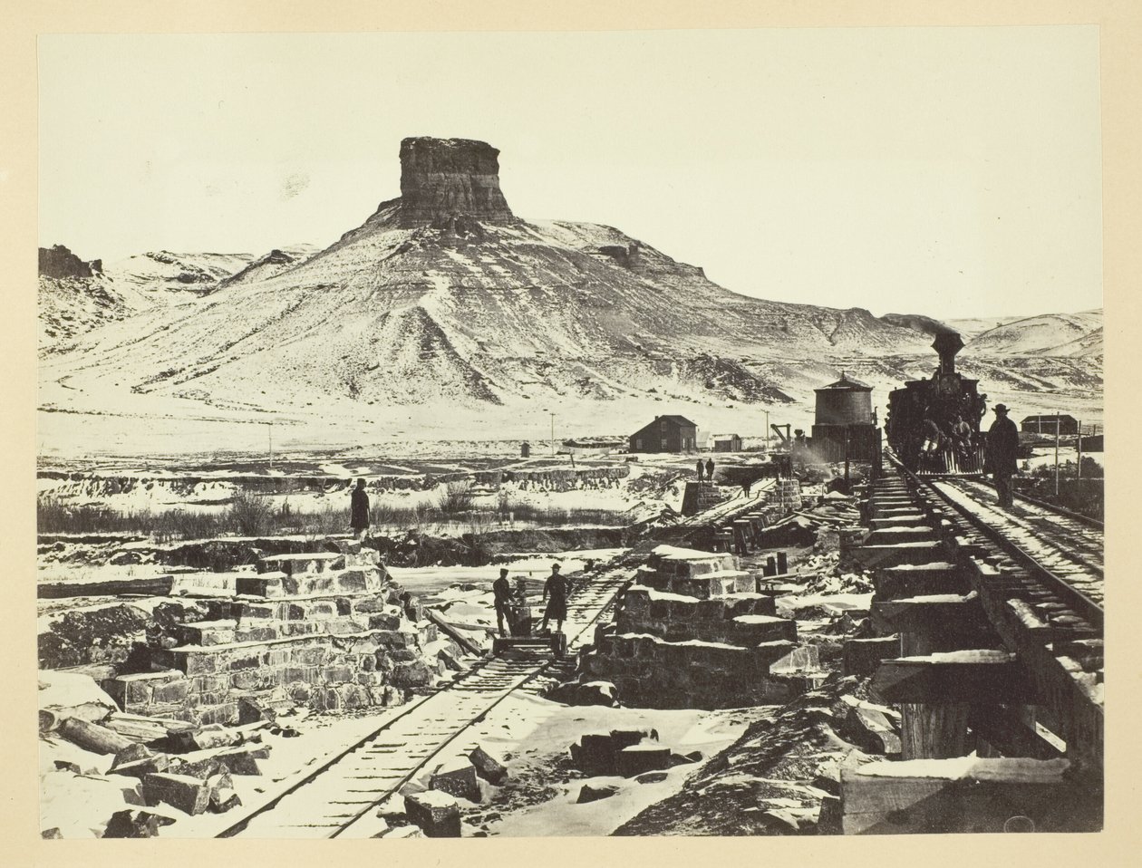 Citadel Rock, Green River Valley af Andrew Joseph Russell