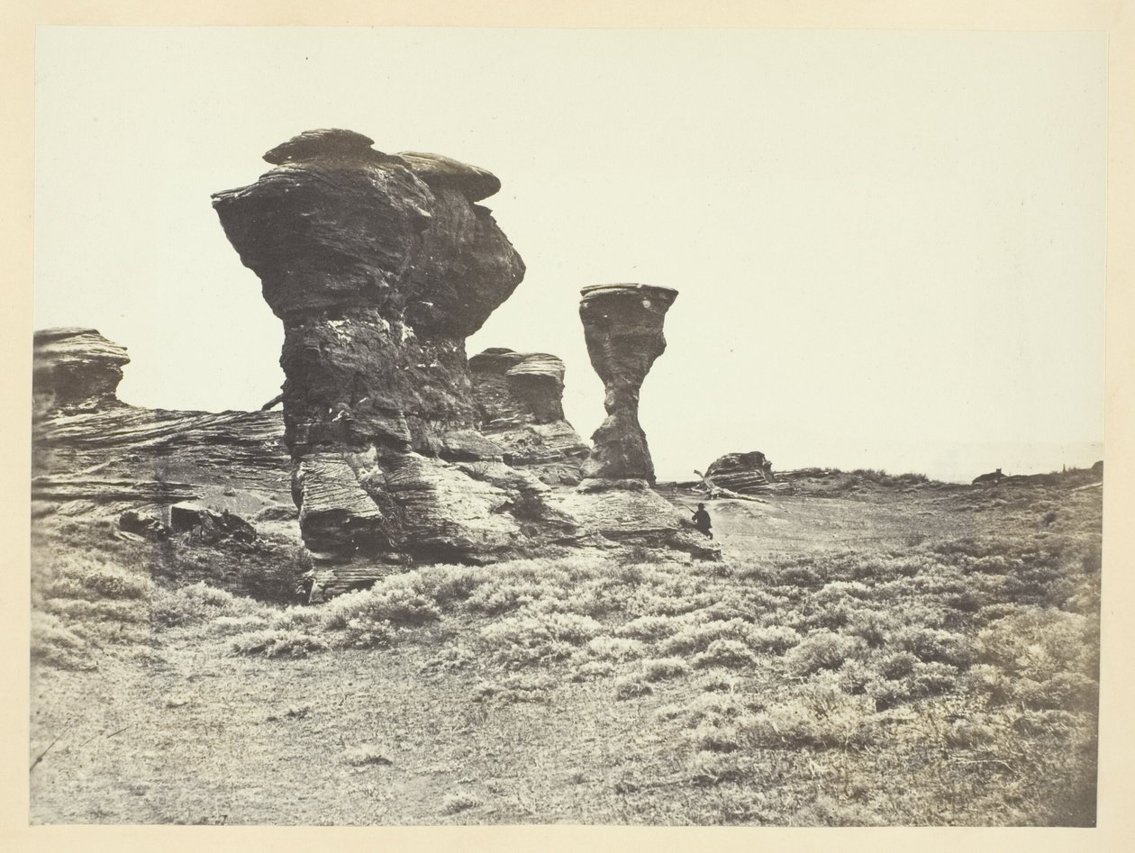 Dial Rock, Red Buttes, Laramie Plains af Andrew Joseph Russell