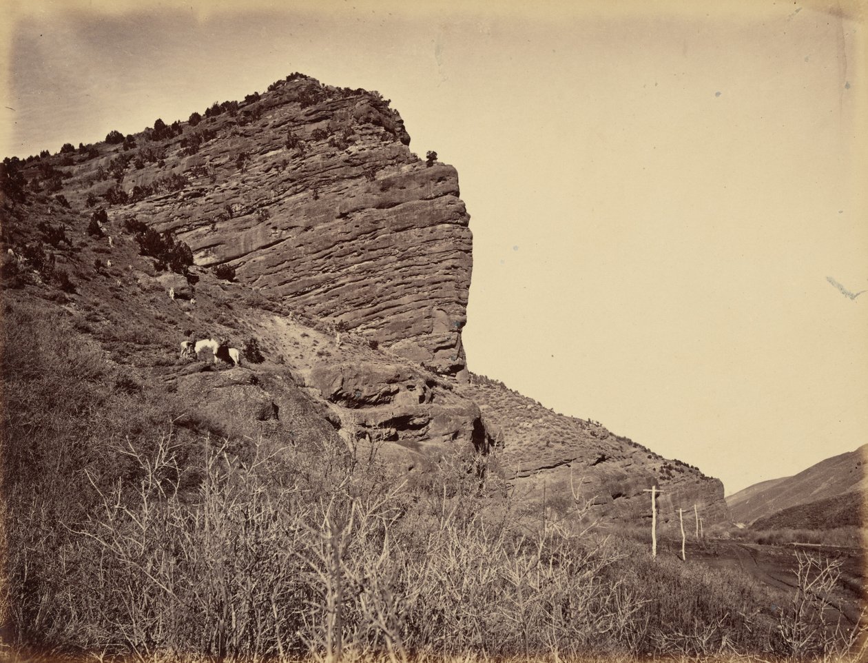 Plade 38. Rock Great Eastern,1869 (foto) af Andrew Joseph Russell