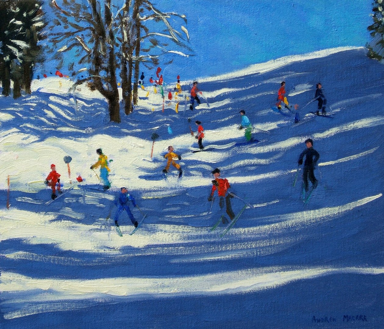 Blå skygger, Morzine af Andrew Macara