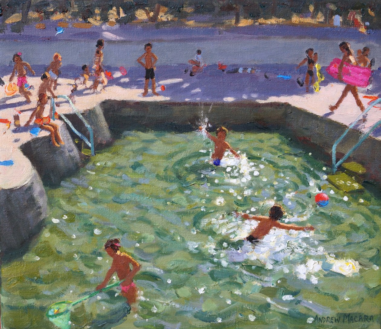 Børnepool,Vrsar,Kroatien,2017, af Andrew Macara