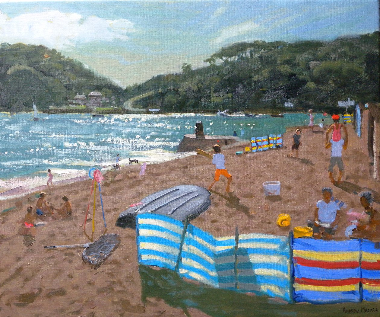 Cricket, 2010 (olie på lærred) af Andrew Macara