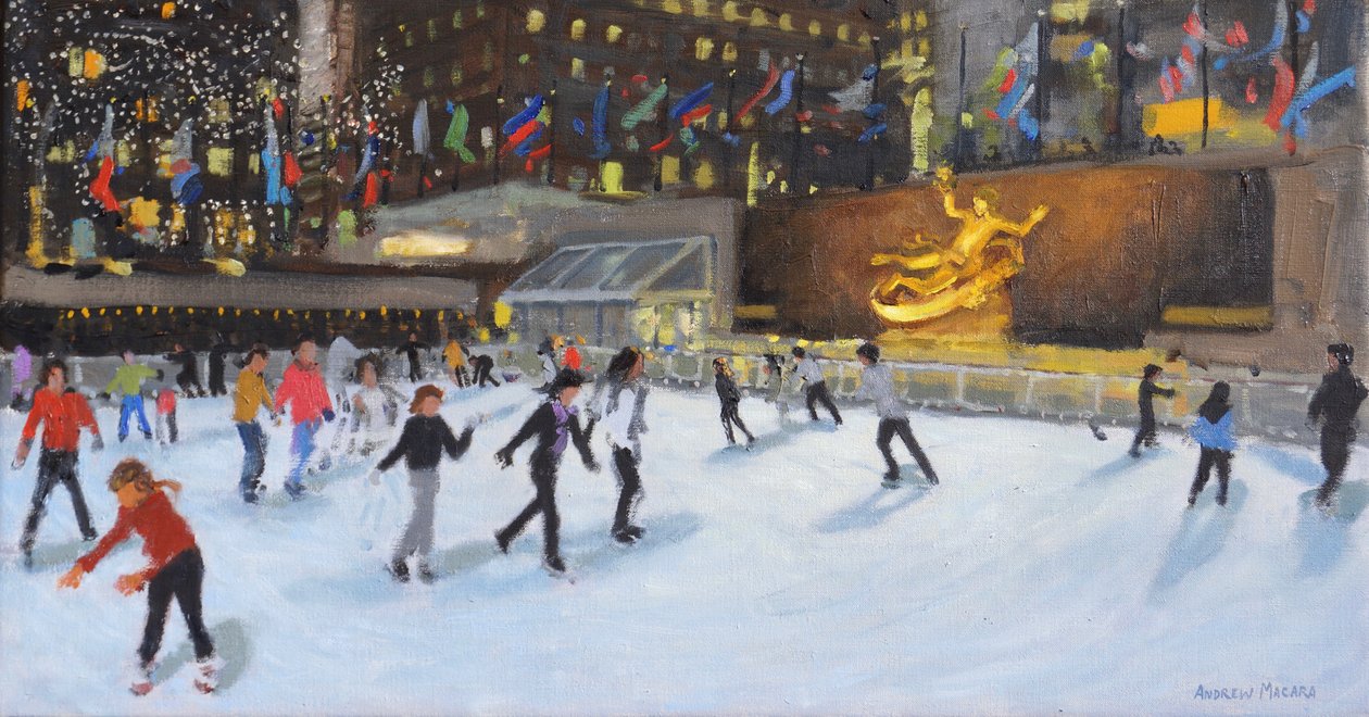 Aften,Rockerfeller Ice Rink,New York, af Andrew Macara