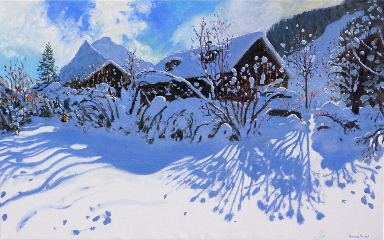 Frisk sne, Morzine Village, 2015, af Andrew Macara