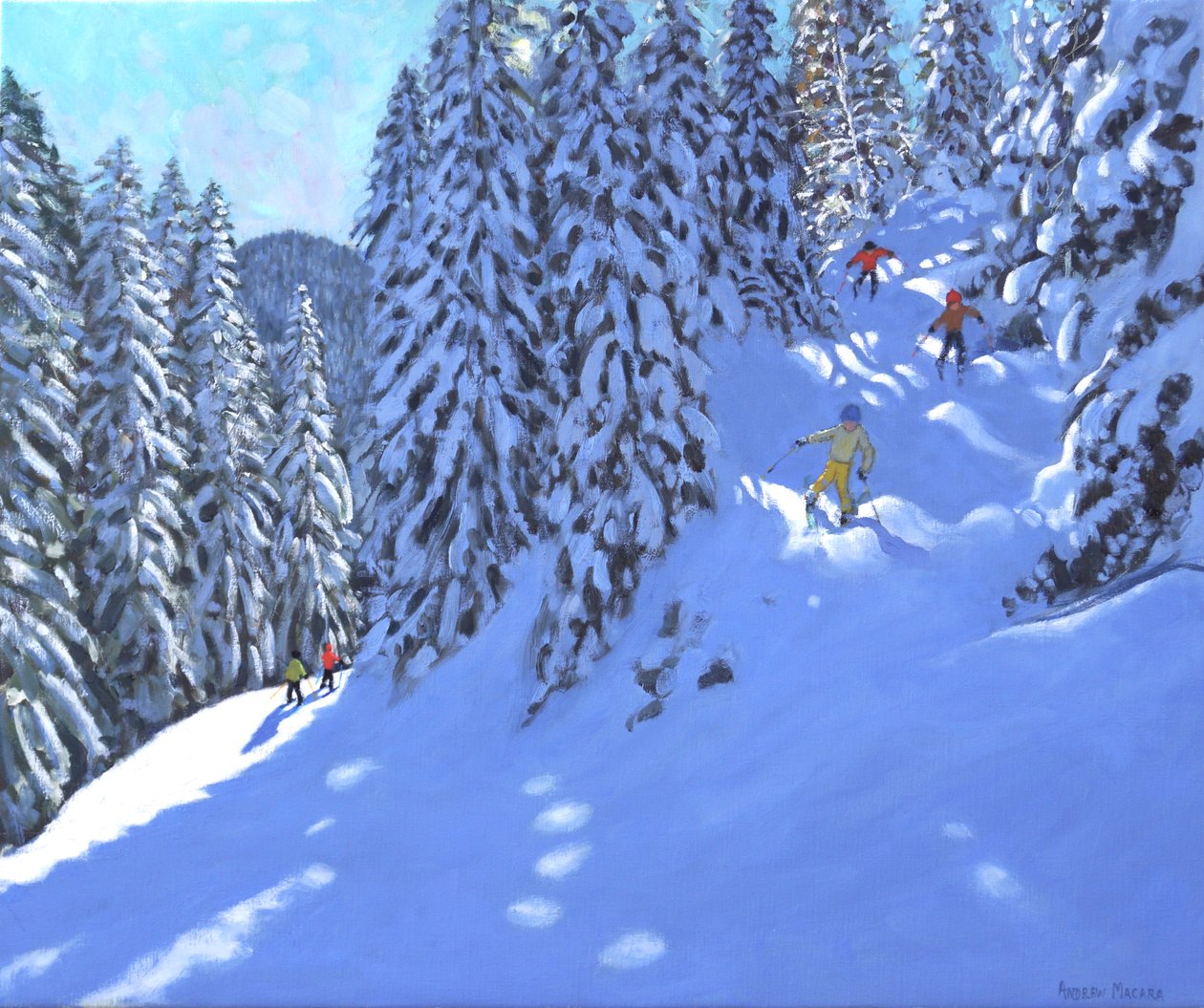 Fransk skiløb, Morzine, 2020 af Andrew Macara
