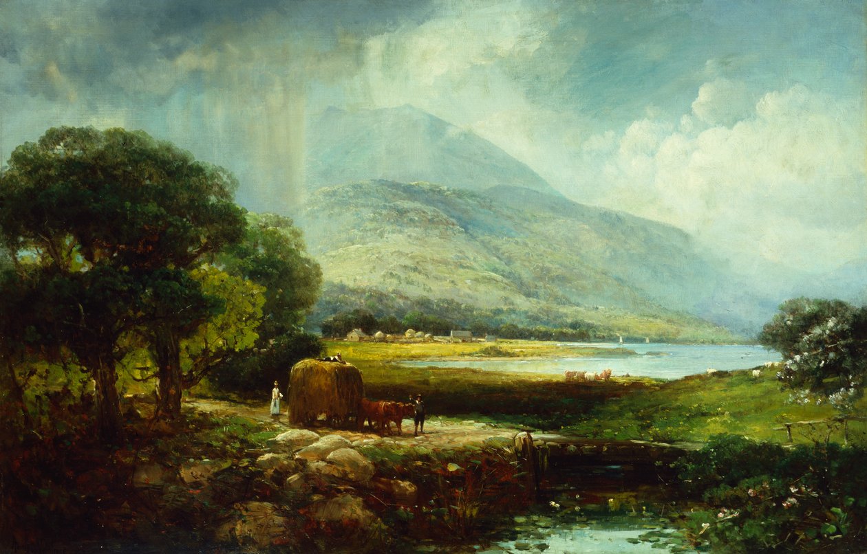 Mount Ascutney, Vermont (olie på lærred) af Andrew Melrose