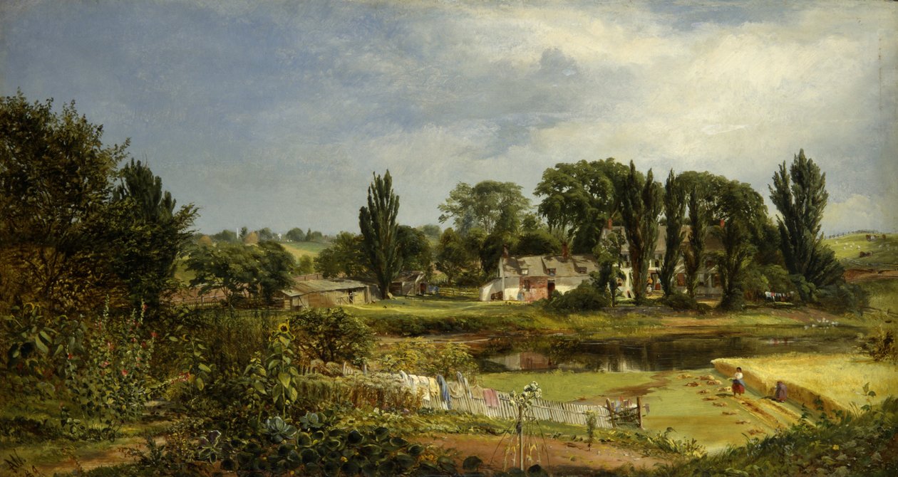 Long Island Homestead, Study from Nature af Andrew W. Warren
