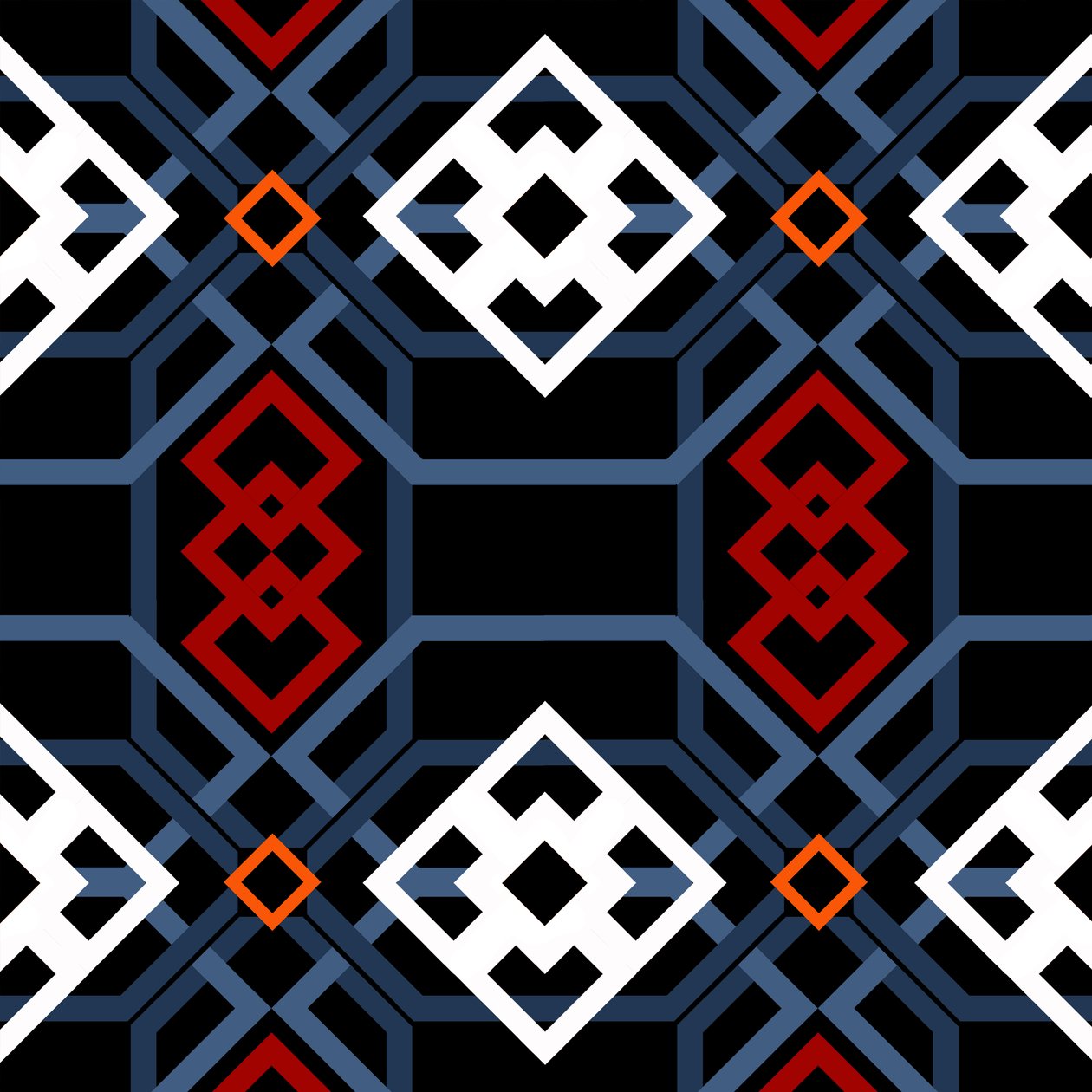 Andalusisk geometrisk, 2018, digital af Andrew Watson