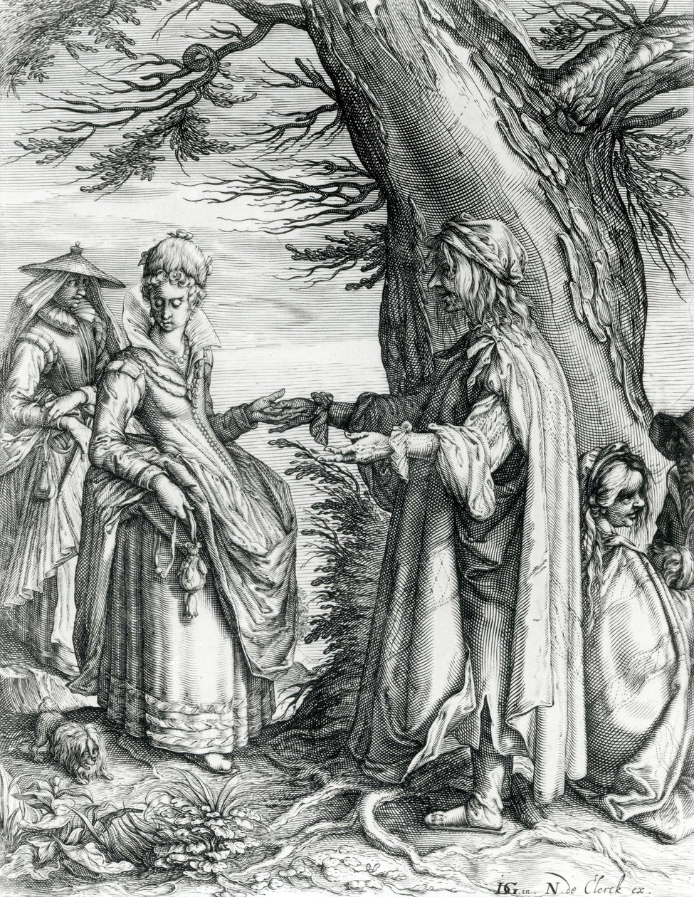 Spåkonen, ca. 1608 af Andries Jacobsz Stock