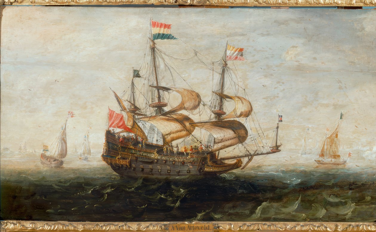 hollandsk skib af Andries van Eertvelt