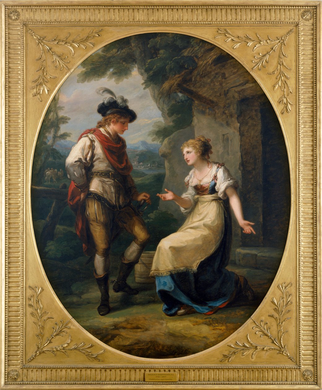 Gualtherius og Griselda (olie på lærred) af Angelica Kauffman