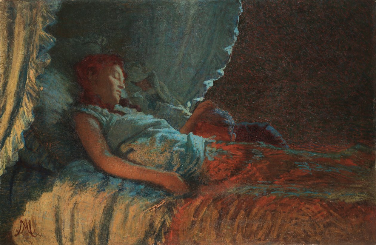 Alba Serena Barsel, 1889-1890. af Angelo Morbelli