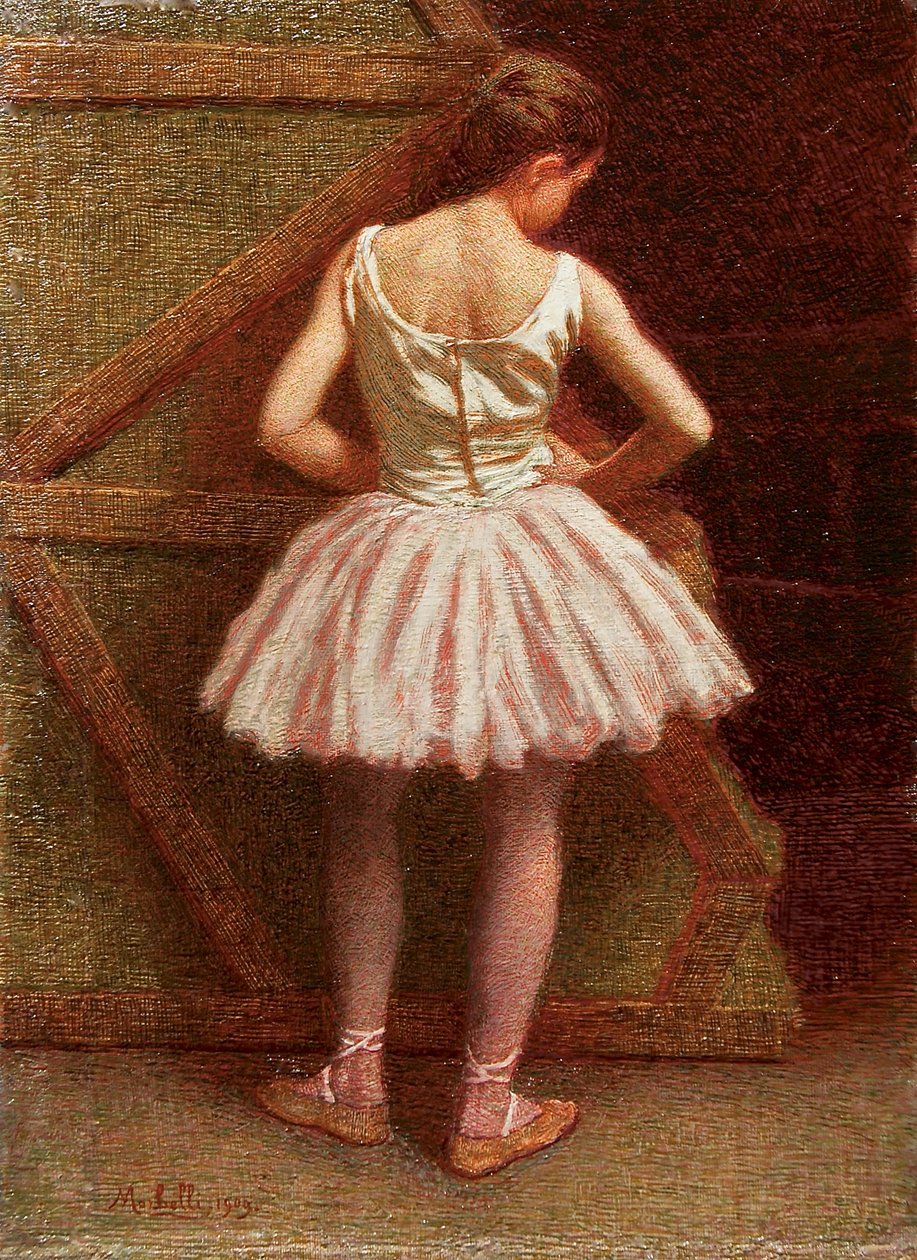 Danser ved Teatro alla Scala, 1909. af Angelo Morbelli